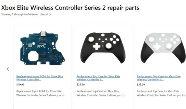 A Microsoft agora está oferecendo peças de reposição do controle sem fio do Xbox para reparos de bricolage