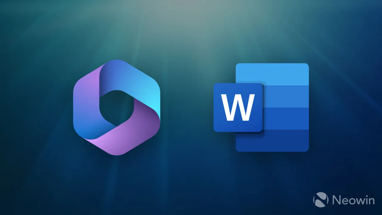 Um logotipo do Microsoft 365 próximo a um logotipo do Microsfot Word