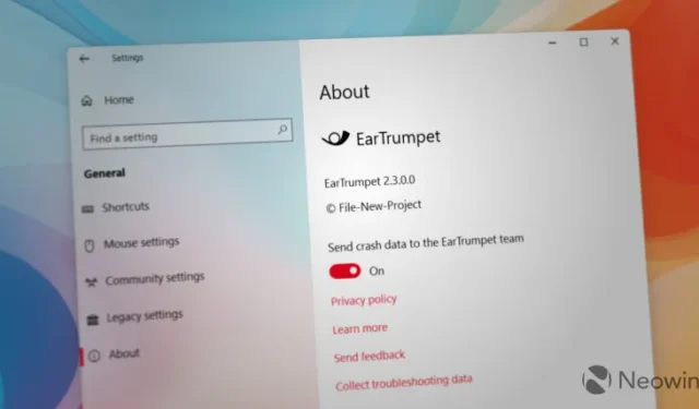 EarTrumpet 2.3 は、Windows 10 および 11 での音量管理を改善するための新機能を備えています。