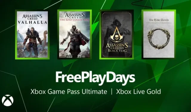Xbox 免費遊戲日將在本週末獲得 AC Black Flag、Valhalla、Elder Scrolls Online 等更多內容