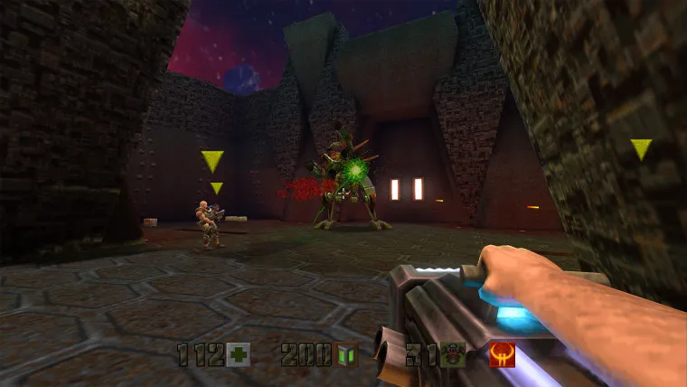 Screenshot van verbeterde editie van Quake II