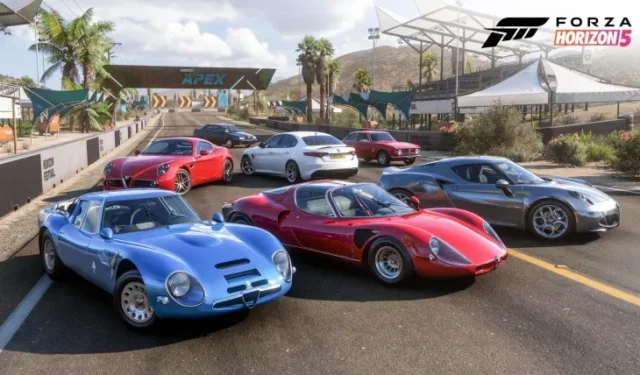 A Microsoft está adicionando vários carros esportivos italianos clássicos e atuais ao Forza Horizon 5