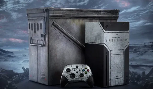 Sie können diese Xbox Series X Armored Core VI-Sonderedition gewinnen, die in einem Munitionskisten geliefert wird
