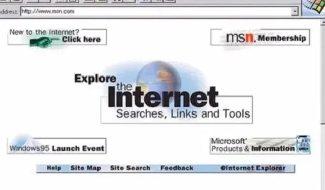 Un vistazo rápido al lanzamiento de Microsoft Internet Explorer 1 hace 28 años esta semana