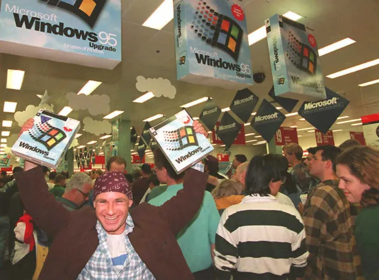 lanzamiento de windows 95