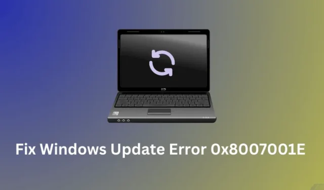 Windows에서 업데이트 오류 0x8007001E를 수정하는 7가지 방법