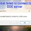 O Acrobat falhou ao se conectar a um servidor DDE