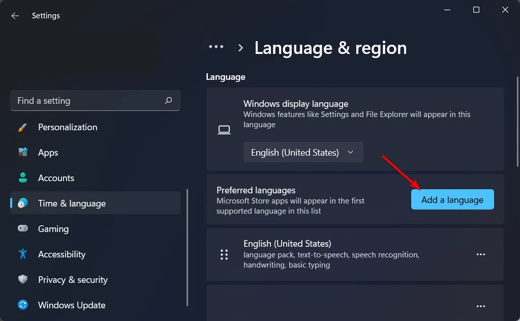add-language kan weergavetaal windows 11 niet wijzigen