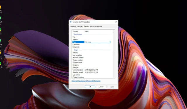 Windows 11 でファイルにタグを簡単に追加する方法