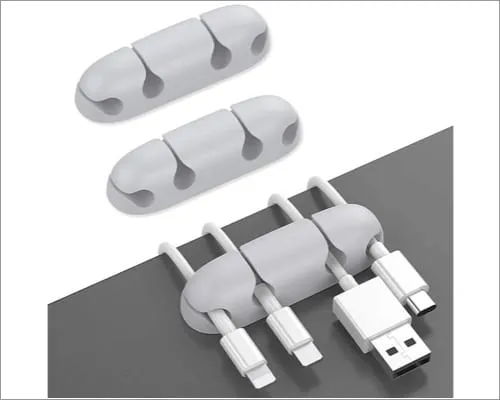 AhaStyle Desk Cable Clips melhores acessórios de gerenciamento de cabos para Mac