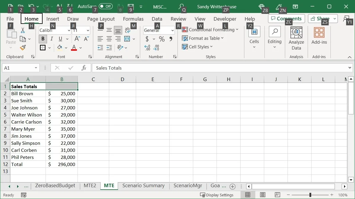 Excel 中的關鍵提示