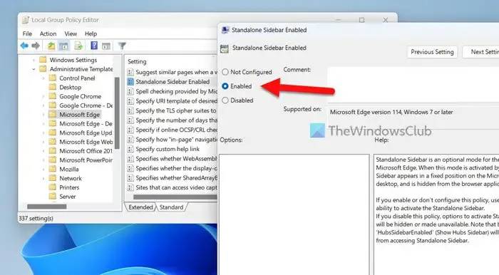 Hoe u de Edge-zijbalk aan het Windows-bureaublad koppelt