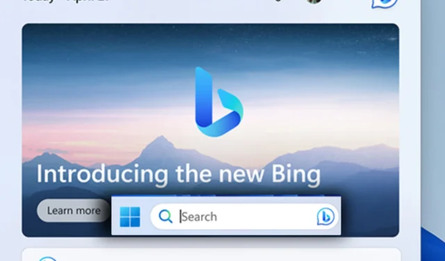 Bing AI는 Windows 11 작업 표시줄로 돌아가지 않아야 합니다.