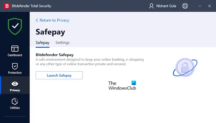 Bitdefender Safepay ne fonctionne pas sous Windows
