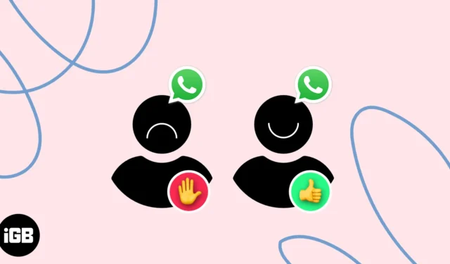 Comment bloquer et débloquer quelqu’un dans WhatsApp sur iPhone