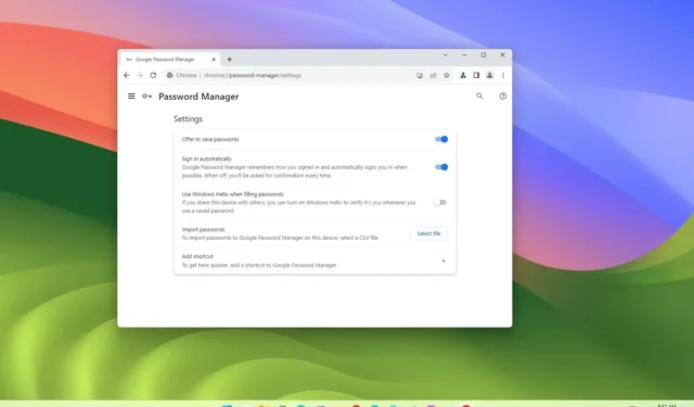 如何禁用 Windows Hello 來訪問 Chrome 上保存的密碼