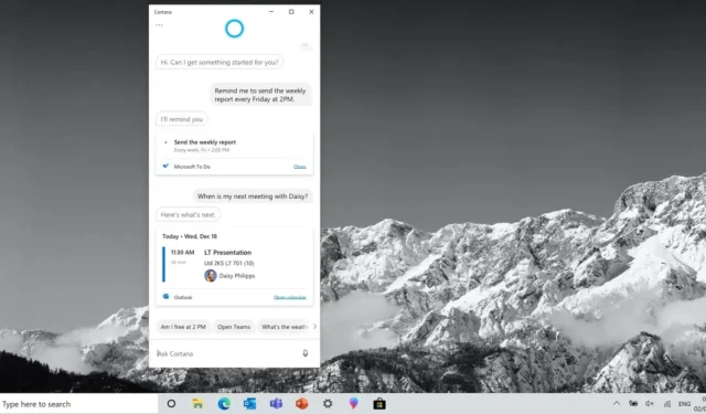Windows 11 以降、Cortana は Windows 10 で動作しなくなります