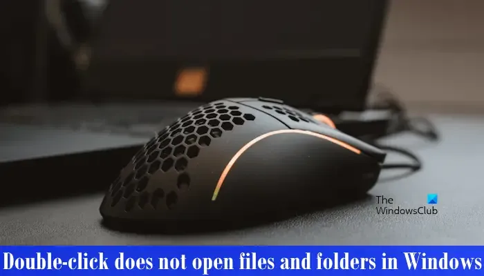 Doppelklicken Sie auf „Dateien nicht öffnen“ in Windows