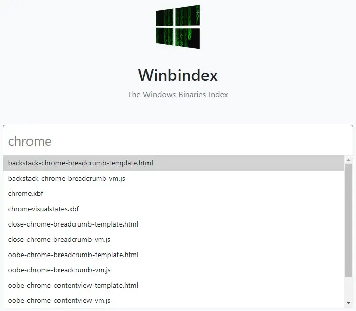 Scarica singoli file Windows da Microsoft con Winbindex