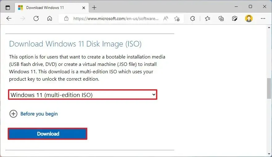 Windows 11 ISOのダウンロード