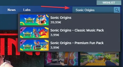 Téléchargement de Sonic