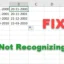 Excel 無法識別日期 [修復]