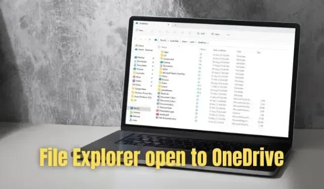Maak File Explorer open voor OneDrive in Windows 11