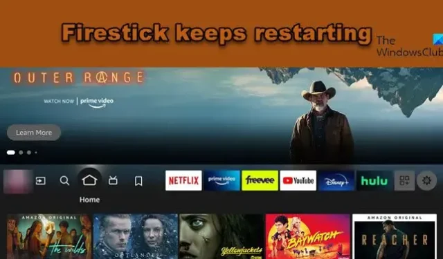 Amazon Firestick sigue reiniciando