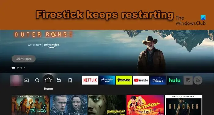 Amazon Firestick ciągle się restartuje