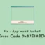 Fix App installiert Fehlercode 0x87E10BD0 nicht