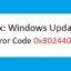 修正: Windows Update エラー コード 0x8024401f