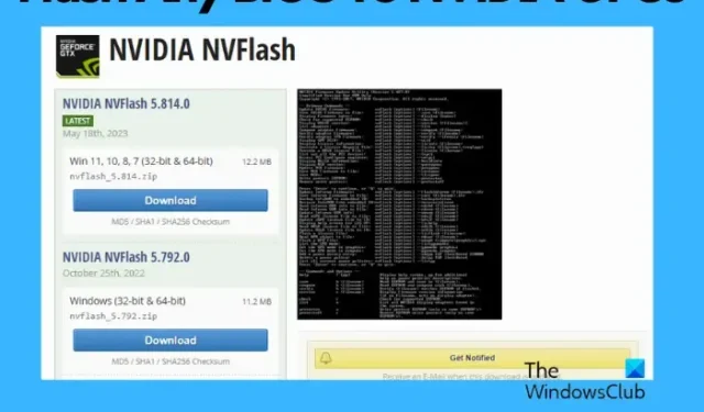 NVFlash を使用してあらゆる BIOS を NVIDIA GPU にフラッシュ