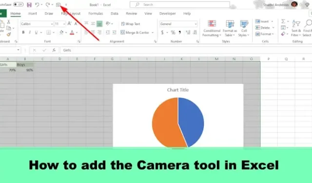 Come aggiungere lo strumento Fotocamera in Excel