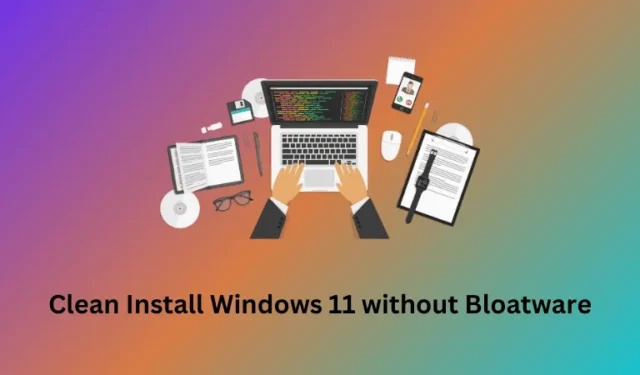 Bloatware 없이 Windows 11을 새로 설치하는 방법