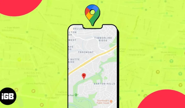 Cómo soltar pin en Google Maps en iPhone y iPad