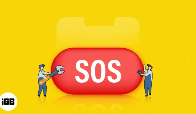 iPhone에서 “SOS 전용” 문제를 해결하는 방법