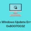 Comment réparer l’erreur de mise à jour Windows 0x80070032