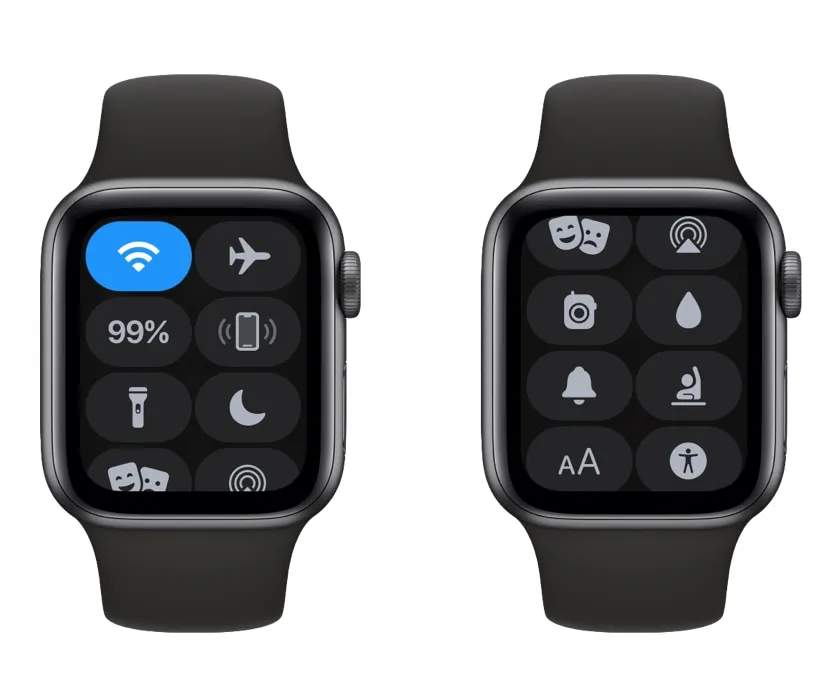Icone nel Centro di Controllo su Apple Watch