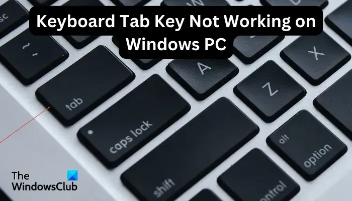 Windows PC でキーボードの Tab キーが機能しない