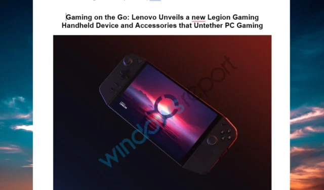 Exclusief: Legion Go kost € 799 met 8,8-inch QHD+ scherm en Super Rapid Charge; arriveert op 1 september￼