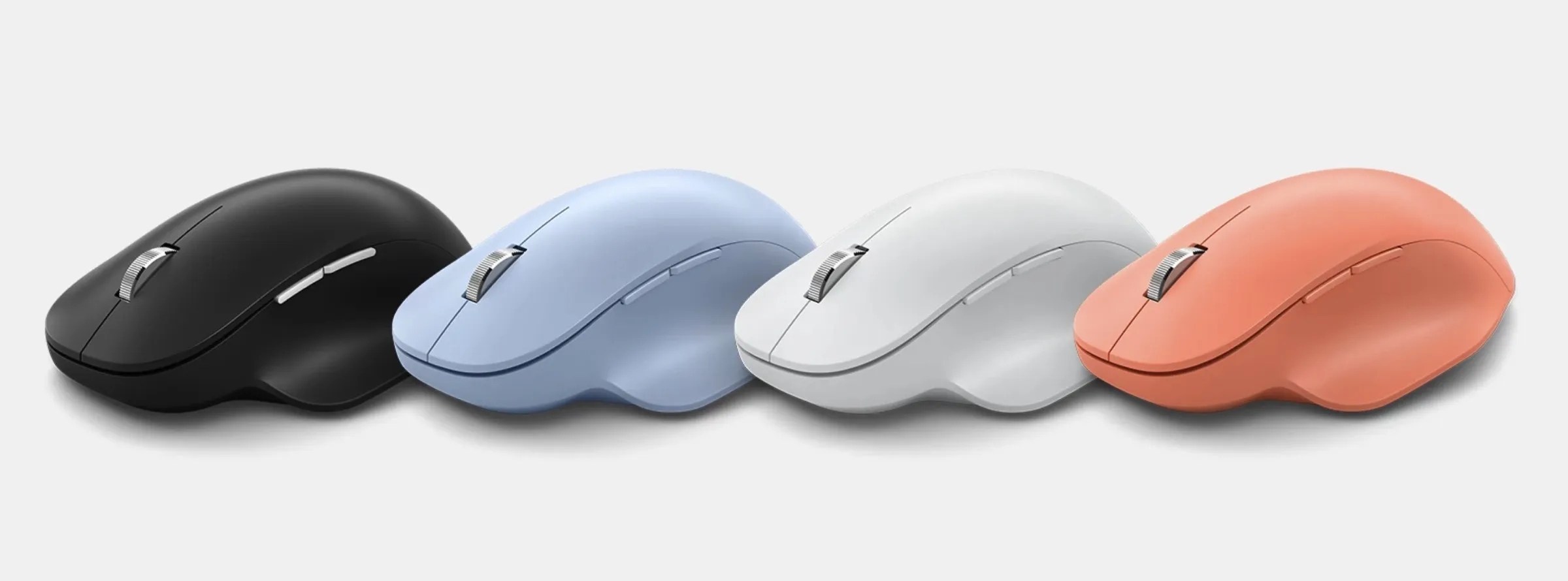 Opções de cores de mouse sem fio ergonômico Microsoft Bluetooth