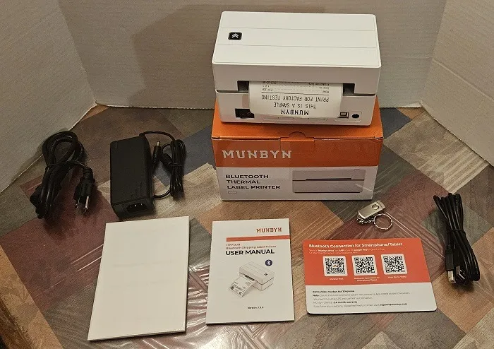 Munbyn Bluetooth 感熱ラベル プリンターの開梱レビュー