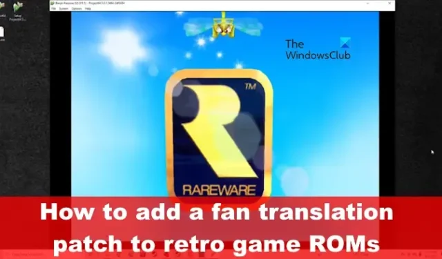 Como adicionar um patch de tradução a uma ROM de jogo