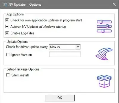使用 NV Updater 的 NVIDIA 顯卡驅動程序