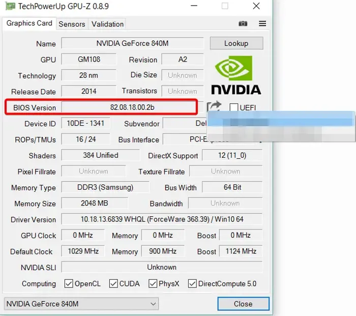使用 NVFlash 將任何 BIOS 刷新到 NVIDIA GPU