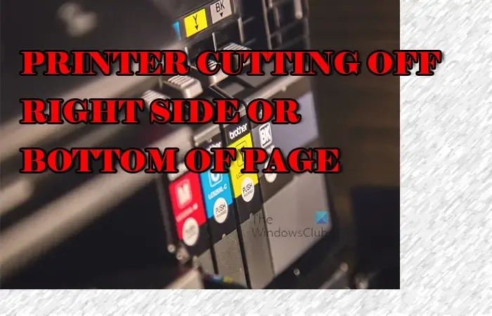 Printer snijdt de rechterkant of onderkant van de pagina af