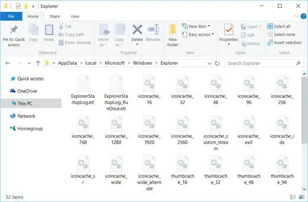 Reconstruir o cache de ícones no Windows 10