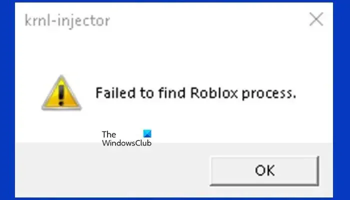 Fix KRNL-Injector no pudo encontrar el proceso de Roblox