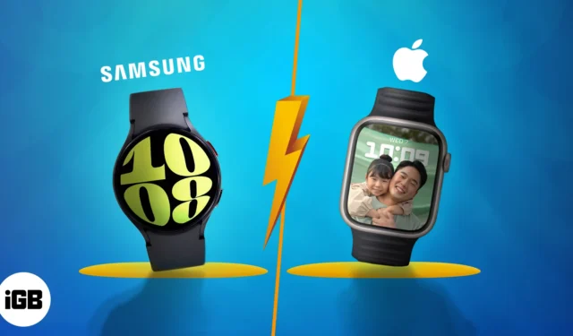 Samsung Galaxy Watch 6 と Apple Watch Series 8: どちらが優れていますか?