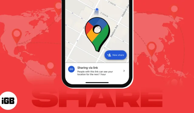 Comment partager l’emplacement dans Google Maps sur iPhone